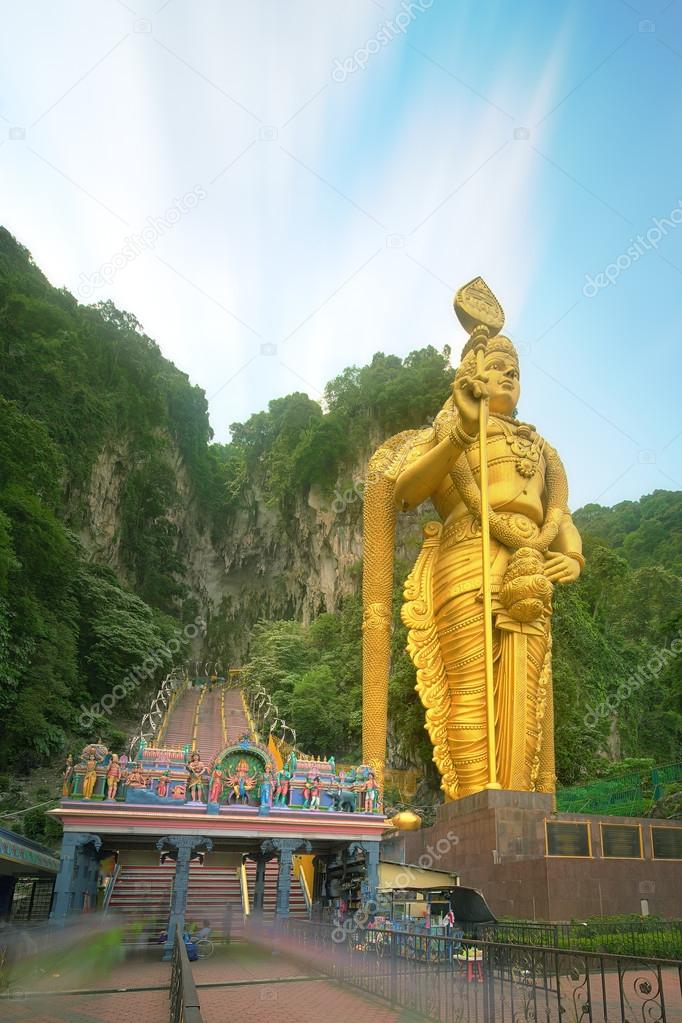 Statue of hindu god Muragan at Batu caves