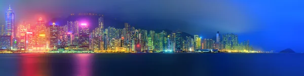 Panorama de Hong Kong e Distrito Financeiro — Fotografia de Stock