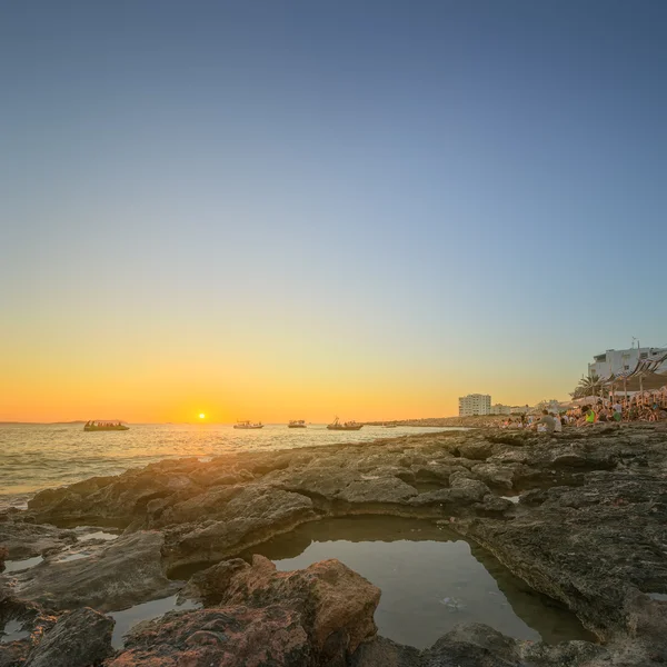 Ibiza isla puesta de sol vista — Foto de Stock