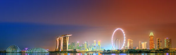 Singapore Skyline e vista de Marina Bay — Fotografia de Stock
