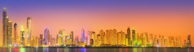 Dubai Yat Limanı güzellik Panoraması. Birleşik Arap Emirlikleri
