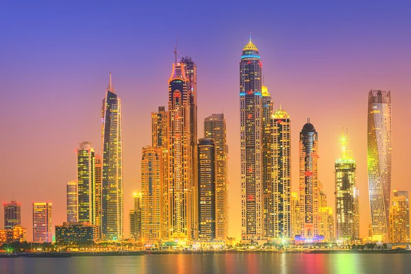 Il panorama di bellezza del porto turistico di Dubai. EAU — Foto Stock
