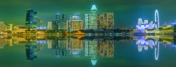 Singapour Skyline et vue sur Marina Bay — Photo