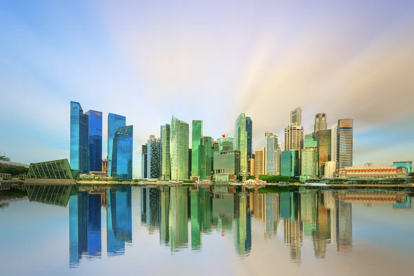 Singapore Skyline e vista sulla baia di Marina — Foto Stock