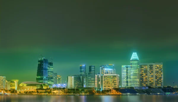 Singapore Skyline and view of Marina Bay — Stock Photo, Image