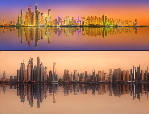 Vackra set och collage av Dubai — Stockfoto