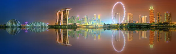 Singapour Skyline et vue sur Marina Bay — Photo