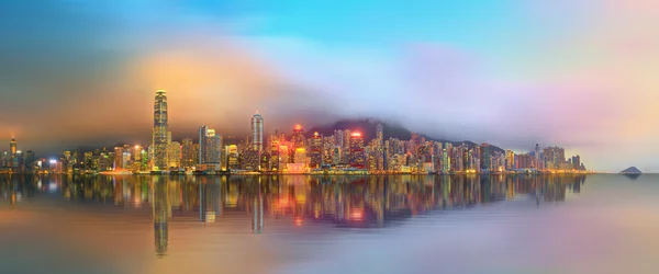 Panorama of Hong Kong and Financial district — Stock Photo, Image