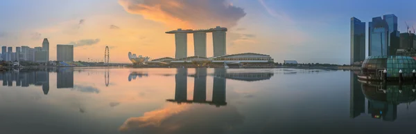 Singapore Skyline e vista sulla baia di Marina — Foto Stock