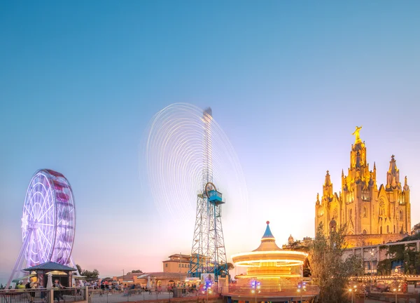 BARCELONA, SPAIN, Temple at Tibidabo — Stock Photo, Image