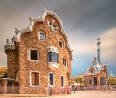 Barselona, İspanya 'da Park Guell