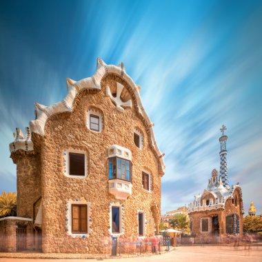Barselona, İspanya 'da Park Guell