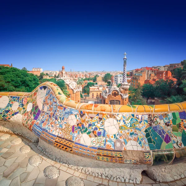 Park Guell ในบาร์เซโลนา, สเปน — ภาพถ่ายสต็อก