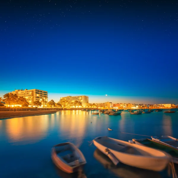 Ibiza isola vista notturna — Foto Stock