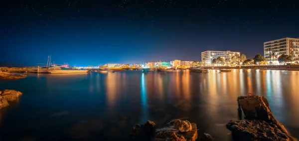 Ibiza island night view — Stock Photo, Image