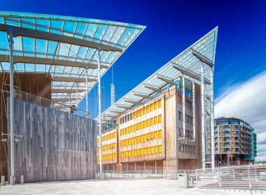 Oslo Norveç. geniş açılı görünüş.