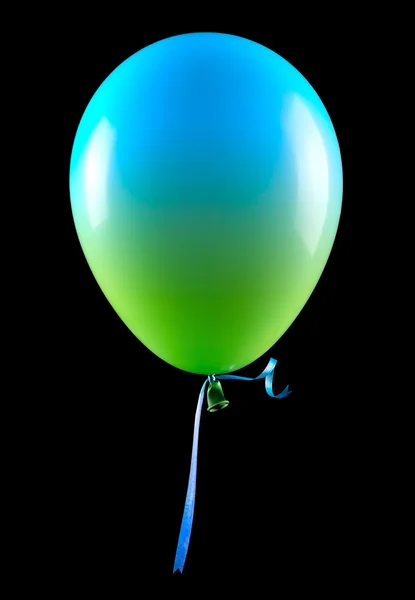 Vliegende ballons geïsoleerd — Stockfoto