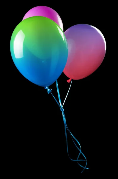 Flying balloons isolated — Stock Photo, Image