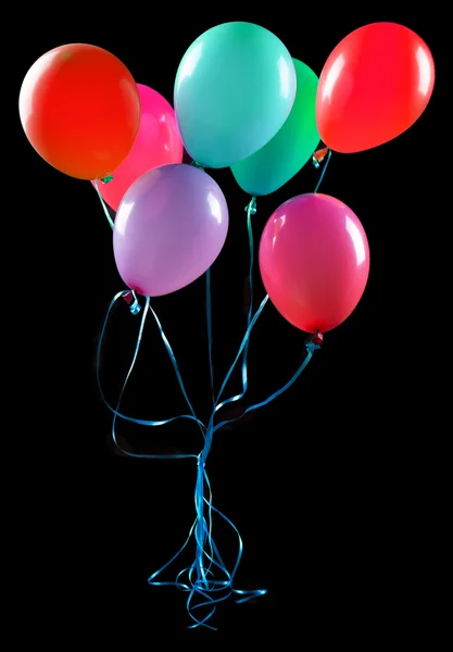 Flying balloons isolated — Stock Photo, Image