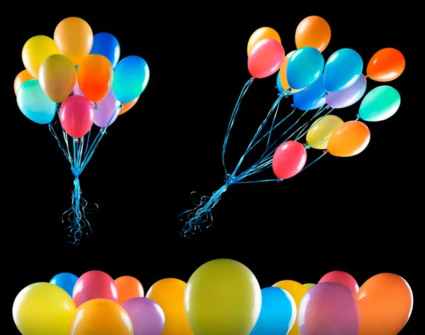 Flying balloons isolated — Stock Photo, Image