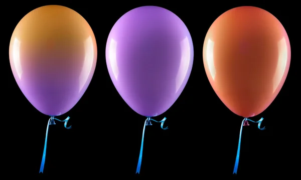 Balões voadores isolados — Fotografia de Stock