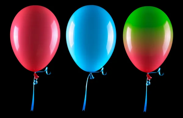 Létající balónky, samostatný — Stock fotografie