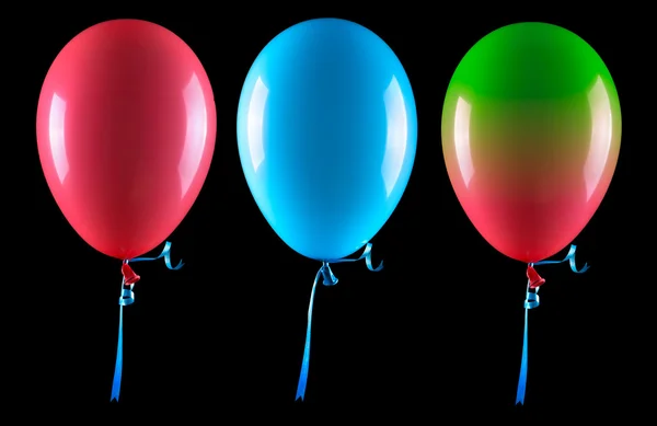 Flying balloons isolated — Stock Photo, Image