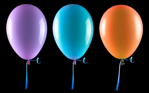 Létající balónky, samostatný — Stock fotografie