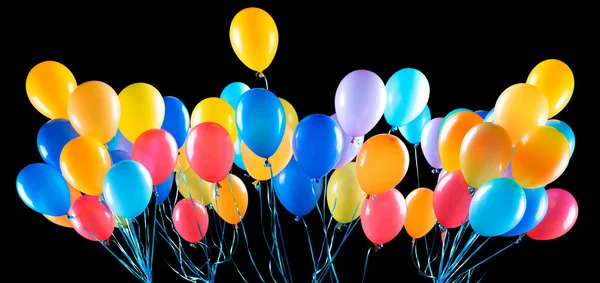 Flying balloons isolated — Stock Photo, Image