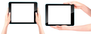 dokunmatik ekran tablet bilgisayarı el ile