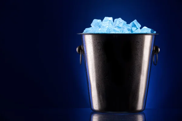 Champagne Metal ice bucket — Stock Photo, Image