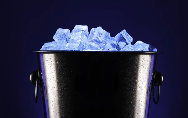 Champagne Metal ice bucket — Stock Photo, Image