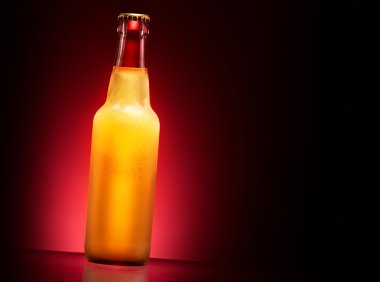 ıslak bira şişesi