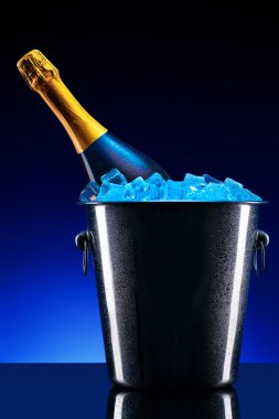 Şampanyayı buz kovasının içinde