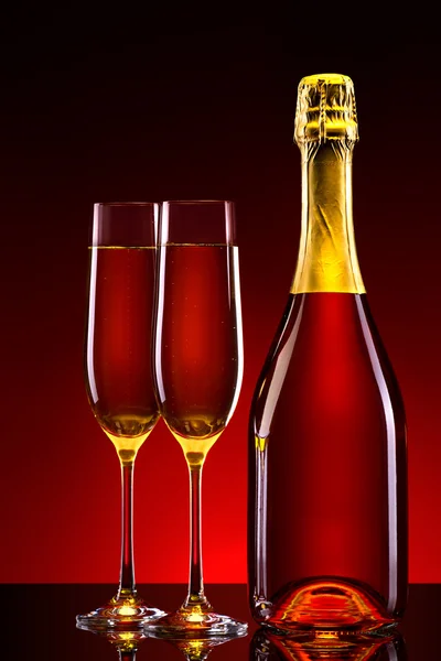 Tło luksusowy szampan — Zdjęcie stockowe