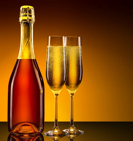 Luxury champagne background — Stock Photo, Image