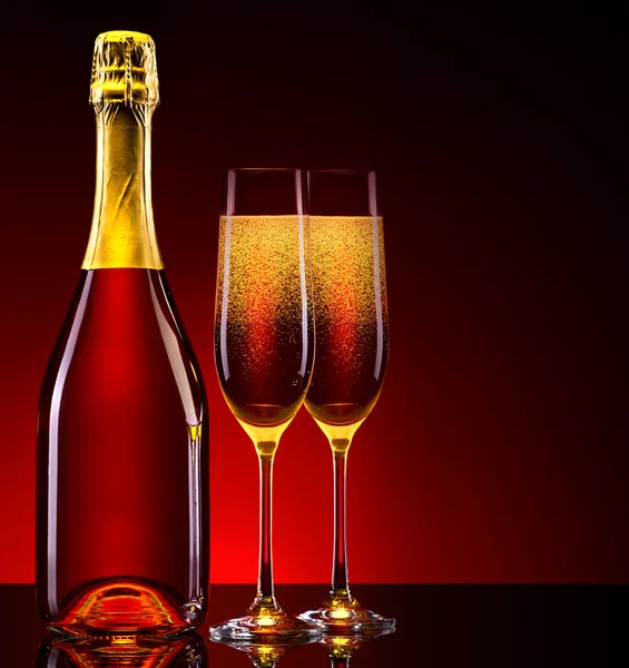 Luxe champagne achtergrond — Stockfoto