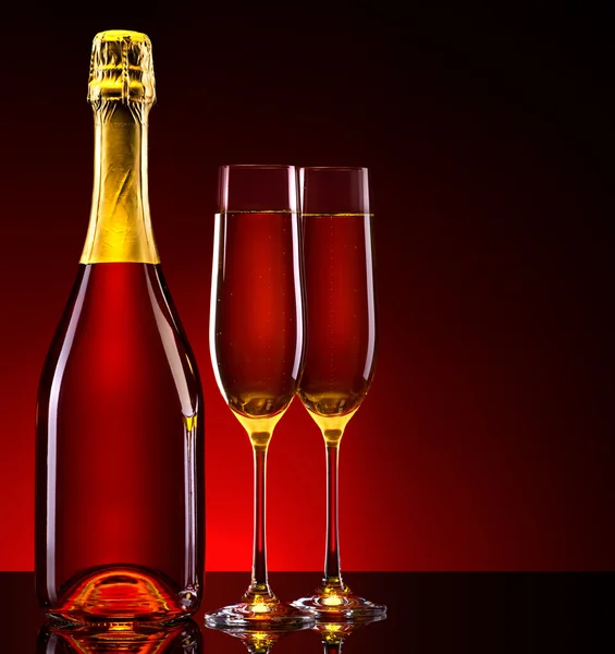 Luxe champagne achtergrond — Stockfoto