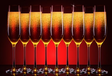 lüks bardak şampanya