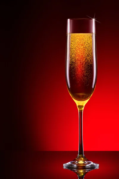 Luxeglas champagne — Stockfoto