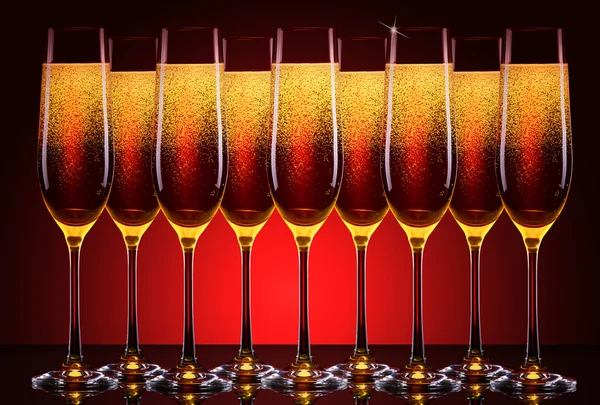 Lyxiga glas champagne — Stockfoto