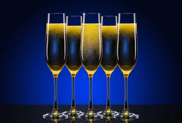 Lyxiga glas champagne — Stockfoto