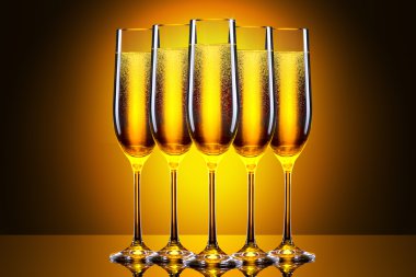 lüks bardak şampanya