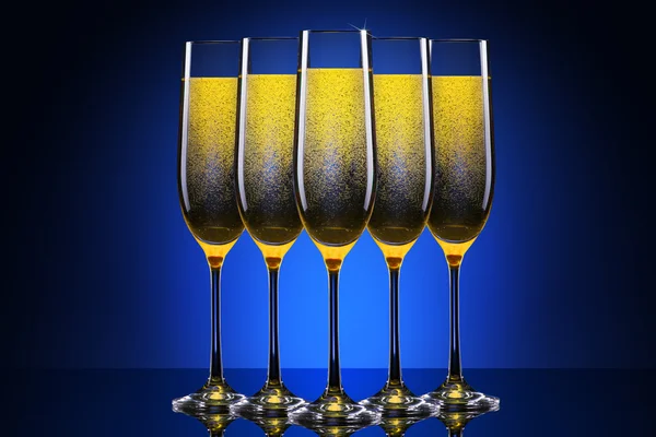 Luxeglas champagne — Stockfoto