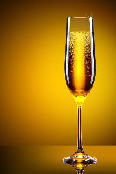 Lyxiga glas champagne — Stockfoto