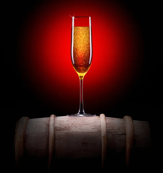 Luxury glass of champagne — Stock Photo, Image