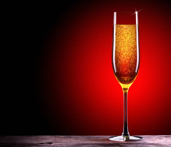 Luxeglas champagne — Stockfoto