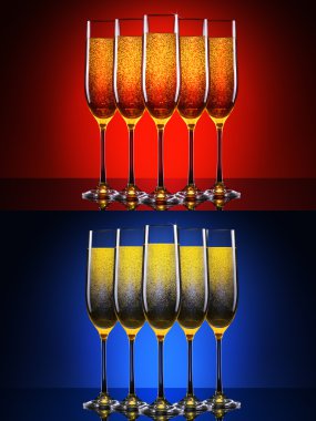 lüks bardak şampanya