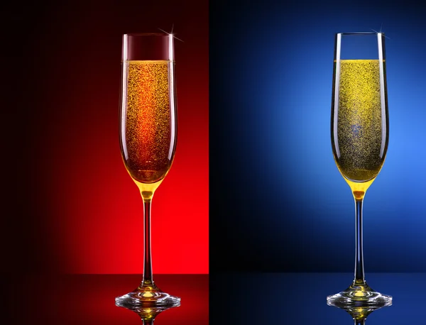 Lyxiga glas champagne — Stockfoto