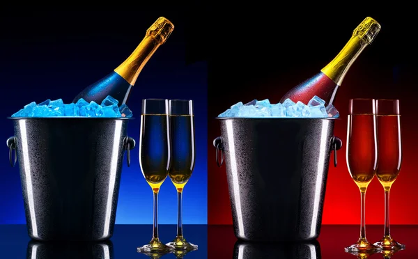 Luxusní šampaňské pozadí — Stock fotografie